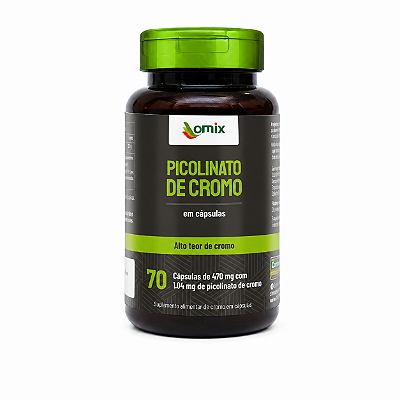 PICOLINATO DE CROMO 470MG 70 CAPS - OMIX