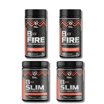 Kit Fogo no Cachorro B-Fire e B-Slim para rotina de emagrecimento