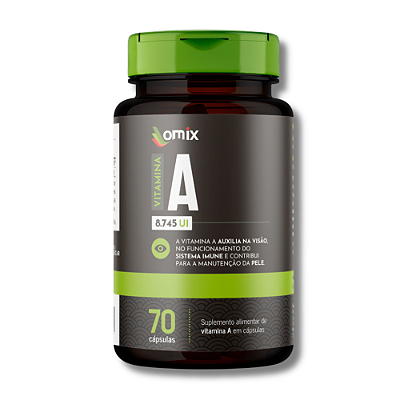 VITAMINA A  POTE 70 CÁPSULAS - OMIX HEALTH