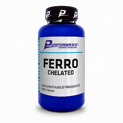FERRO QUELATO 100 TABLETES - PERFORMANCE NUTRITION
