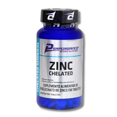 ZINCO QUELATO POTE 100 TABLETES - PERFORMANCE NUTRITION