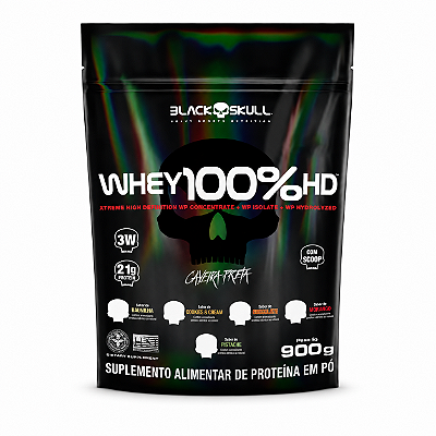 WHEY PROTEIN 100% HD REFIL 900G - BLACK SKULL