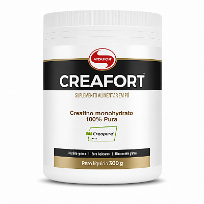 CREATINA MONOHIDRATADA 100% PURA SUPLEMENTO ALIMENTAR EM PÓ 300G CREAFORT CREAPURE
