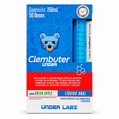 TERMOGÊNICO CLEMBUTER UNDER FRASCO 250ML (50 DOSES) - UNDER LABZ