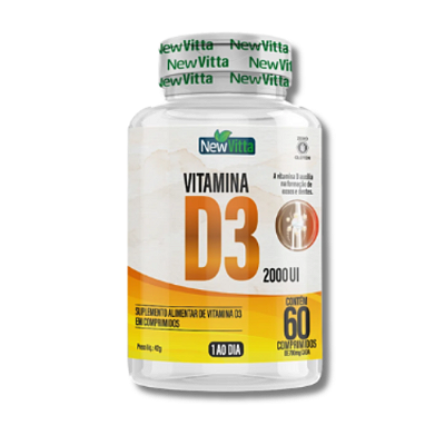 VITAMINA D3 POTE 60 COMPRIMIDOS - NEW VITTA