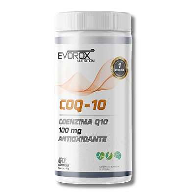 COENZIMA Q10 100 MG POTE 60 CÁPSULAS - EVOROX NUTRITION