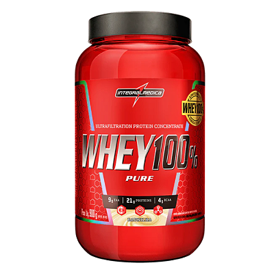 WHEY 100% PURE POTE 907G - INTEGRALMÉDICA