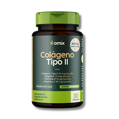 COLÁGENO TIPO ll POTE 30 CÁPSULAS - OMIX HEALTH