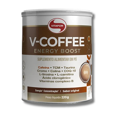 V- COFFE ENERGY BOOST ORIGINAL  220G - VITAFOR