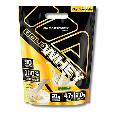 GOLD WHEY CONCENTRADO REFIL 900G - ADAPTOGEN SCIENCE