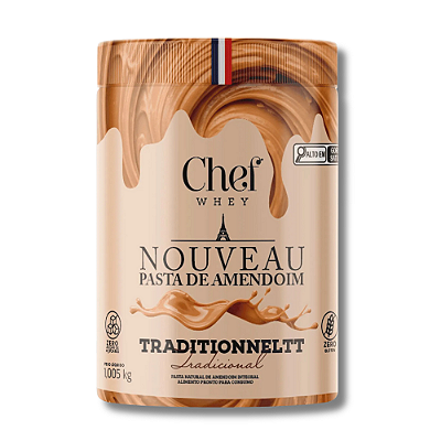 PASTA DE AMENDOIM CROCANTE POTE 1.005KG - CHEF WHEY