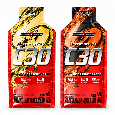 ENERGY GEL VO2 C30 COM CAFEÍNA 45G - INTEGRALMEDICA