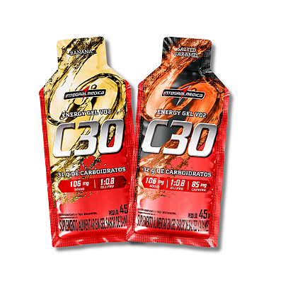 ENERGY GEL VO2 C30 COM CAFEÍNA 45G - INTEGRALMEDICA