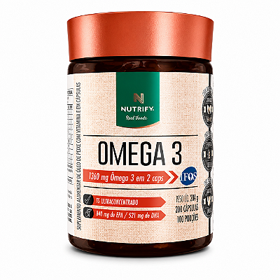 ÔMEGA 3 POTE 200 CÁPSULAS - NUTRIFY