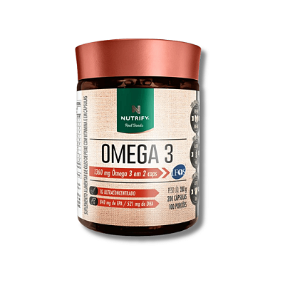 ÔMEGA 3 POTE 200 CÁPSULAS - NUTRIFY