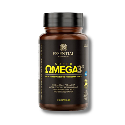 SUPER OMEGA-3 TG 120 CÁPSULAS - ESSENTIAL NUTRITION