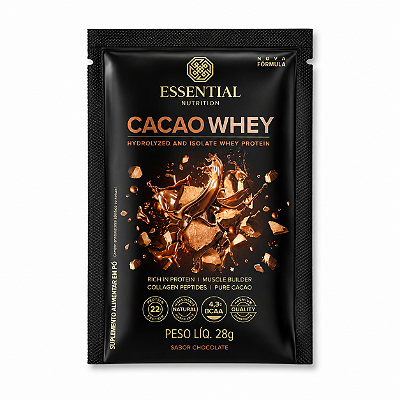 CACAO WHEY SACHÊ 28G – ESSENTIAL NUTRITION