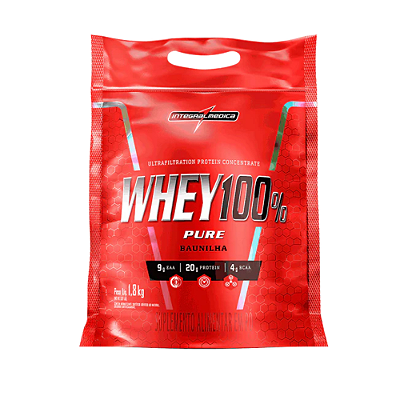 WHEY 100% PURE REFIL 1.8 KG - INTEGRALMÉDICA