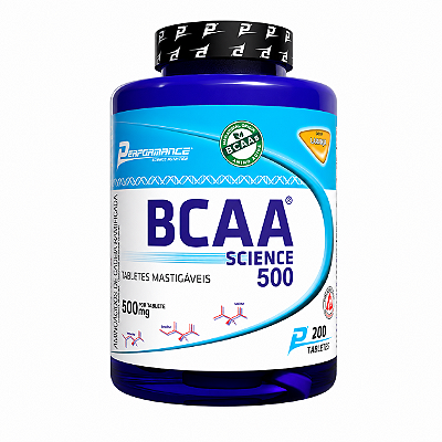 BCAA SCIENCE 500 MG TABLETE MASTIGÁVEL 200 TABS - PERFORMANCE NUTRITION