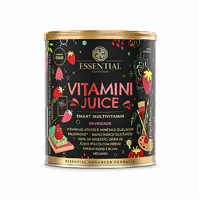 VITAMINI JUICE MORANGO LATA 276G - ESSENTIAL NUTRITION