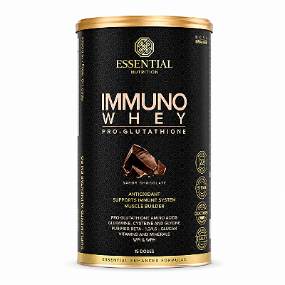 IMMUNO WHEY CHOCOLATE LATA 465G - ESSENTIAL NUTRITION
