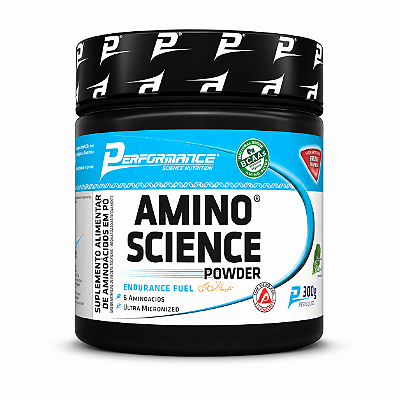 AMINO SCIENCE BCAA POWDER LARANJA 300 - PERFORMANCE SCIENCE NUTRITION