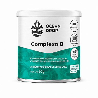COMPLEXO B 60 CAPS 500MG - OCEAN DROP