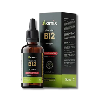 VITAMINA B12 LÍQUIDA EM GOTAS 30 ML - OMIX HEALTH