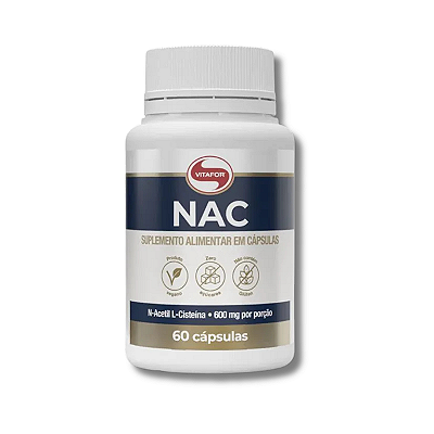 NAC 600MG POTE 60 CÁPSULAS - VITAFOR