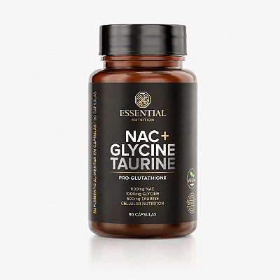 NAC + GLYCINE + TAURINE 90 CÁPSULAS - ESSENTIAL NUTRITION
