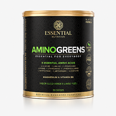 AMINO GREENS LIMÃO YUZU 261G - ESSENTIAL NUTRITION