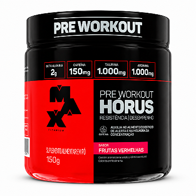 PRÉ-TREINO HORUS 150G FRUTAS VERMELHAS - MAX TITANIUM