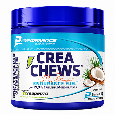 CREA CHEWS MASTIGÁVEL 50 TABLETES - PERFORMANCE SCIENCE NUTRITION