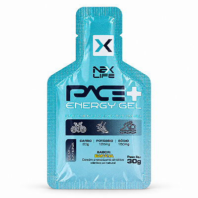 PACE+ ENERGY GEL SEM CAFEÍNA 30G - NEX LIFE