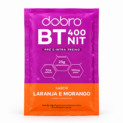 BT 400 NITRATO GEL LARANJA E MORANGO 30G - DOBRO