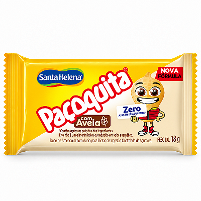 PAÇOQUITA ZERO COM AVEIA 18G - SANTA HELENA