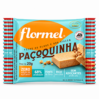 PAÇOCA ZERO 20G - FLORMEL