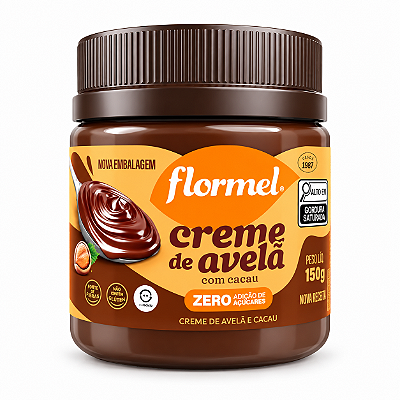 CREME DE AVELÃ COM CACAU ZERO 150G - FLORMEL