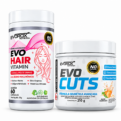EVO CUTS 210 G + EVO HAIR VITAMIN 60 CÁPSULAS - EVOROX NUTRITION