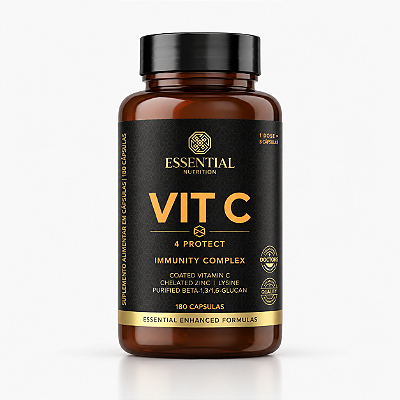 VIT C 4 PROTECT 180 CÁPSULAS - ESSENTIAL NUTRITION