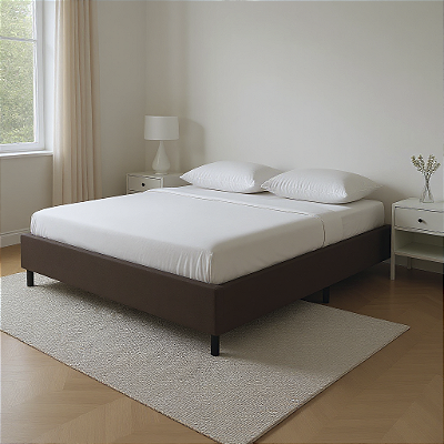 Base para Cama Box Casal Padrão 138x188x37 Cor Marrom