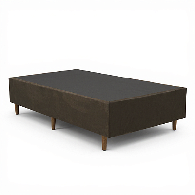 Base para Cama Box Solteiro Padrão 88x188x37 Cor Marrom