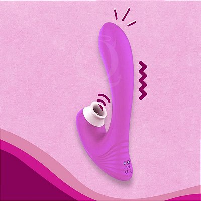 ROXO TURBO - Sugador de Clitóris e Ponto G - 9 Modos de Vibração e Sucção