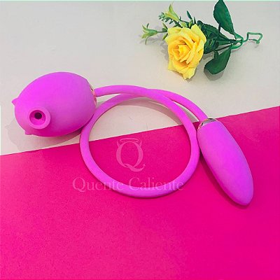 NELMA - Sugador e Vibrador em Formato de Porco - Com 3 Modos de Sucção e 7 Modos de Vibração - Cor: Rosa
