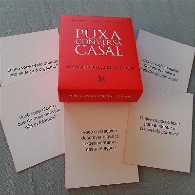 PUXA CONVERSA CASAL - Box com 100 Cartas para Apimentar a Relação