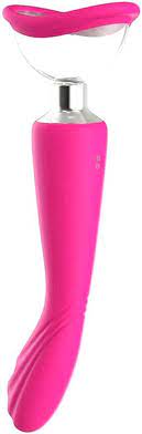 SUGATOR  | -Sugador e Vibrador Ponto G - 3 Modos de Sucção e 7 Modos de Vibração - Cor Rosa