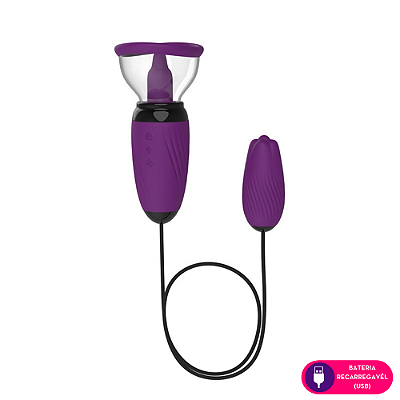 VÊNUS - Vibrador com Sucção, Língua e Bullet Vibratório