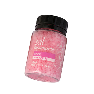 SAIS DE BANHO - Sal de Banho Espumante Rosas Amor e Paixão 100g