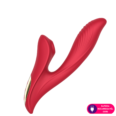 VM - Vibrador Ponto G - Cor : Vermelho