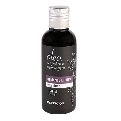 FEÍTIÇOS  - Óleo Corporal e Massagem Semente de Uva Vitalidade 120ml